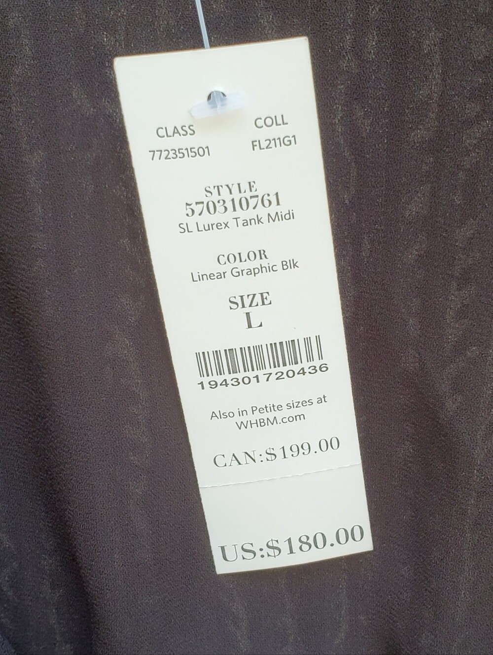 NEW! White House Black Market Belted Midi Dress Size L - Picture 6 of 7